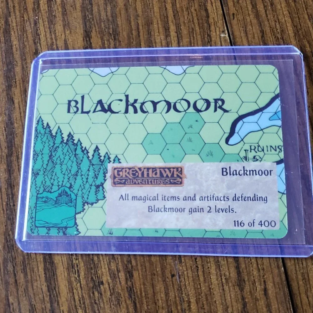 TSR Spellfire CCG 1st Ed. BLACKMOOR Realm Card #116 of 400 Greyhawk Adventures